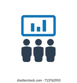 Presenting Business Report Icon
