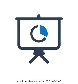 Presenting Business Report Icon