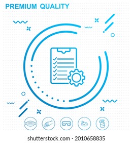 Presenting the concept of project icon illustration - modern design