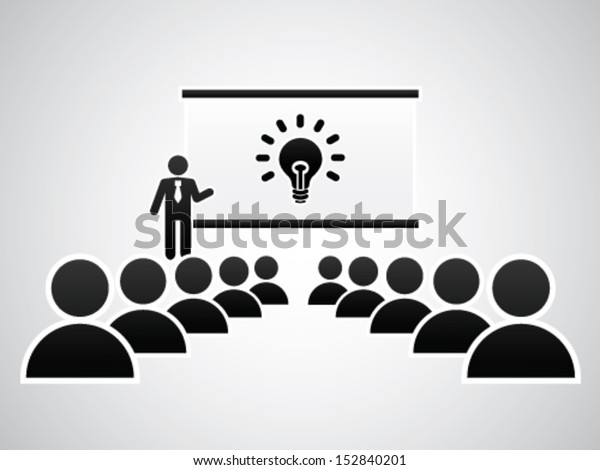 Presenting Idea Stock Vector (Royalty Free) 152840201