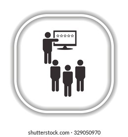 Presenting Increment  Modern design flat style icon