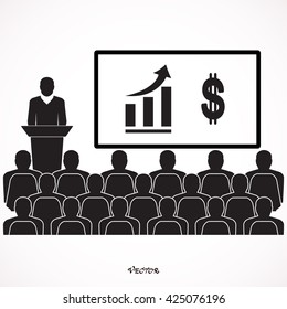 Presenting A Reduction. Speech of Director. sales presentation