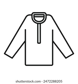Presenta una camisa de manga larga simple con cuello, perfecta para mostrar un diseño minimalista