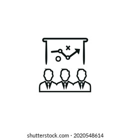 Presenting tactics icon vector illustration