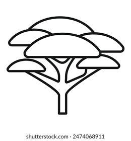 Presenting an umbrella thorn acacia tree symbolizing resilience and adaptation in arid environments