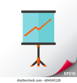 Presenting white board icon