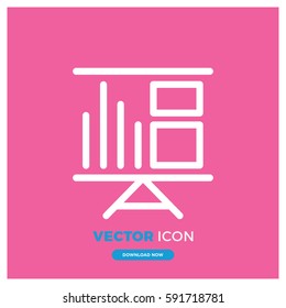 presention vector icon illustration