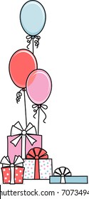 Presents and Balloons