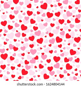 Cubierta de regalos con corazones - patrón sin fisuras para el día de San Valentín, Boda. Vector Abstractas fondo romántico