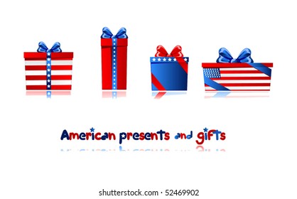 Presents and gifts to american celebrates. To see more presents please visit my portfolio.