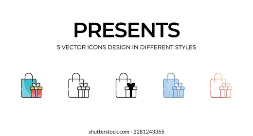 Presents icon. Suitable for Web Page, Mobile App, UI, UX and GUI design.