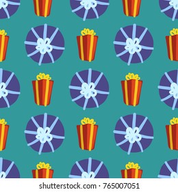 Presents, pattern, vector illustration 