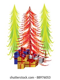 Presents under the Christmas tree