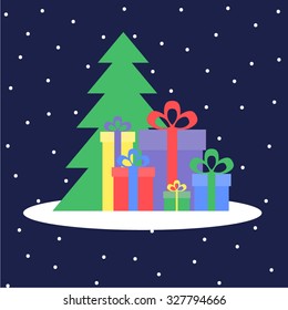 Presents under the tree