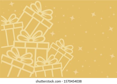 Presents Vector Graphic Background Gift Card