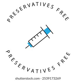 Preservative VEctor ICon Design with Editable Stroke
