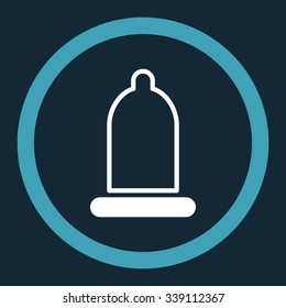 Preservative vector icon. Style is bicolor flat rounded symbol, blue and white colors, rounded angles, dark blue background.