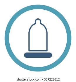 Preservative vector icon. Style is bicolor flat rounded symbol, cyan and blue colors, rounded angles, white background.