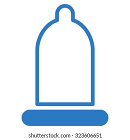 Preservative vector icon. Style is flat symbol, smooth blue color, rounded angles, white background.