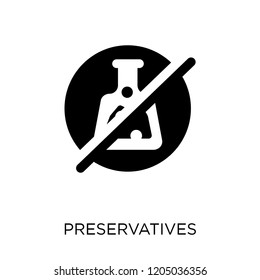 Preservatives icon. Preservatives symbol design from Cleaning collection. Simple element vector illustration on white background.