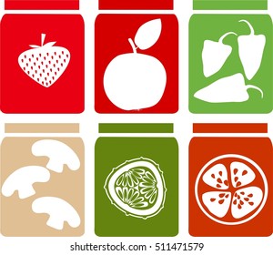 Preserved vegetables and fruits
