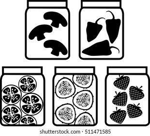 Preserved vegetables and fruits
