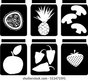 Preserved vegetables and fruits
