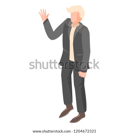 President candidate icon. Isometric of president candidate vector icon for web design isolated on white background