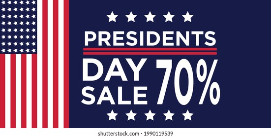 President Day 4 July Sale Banner