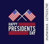 president day poster with red and blue design independence design day