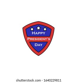 President day shield star icon. Simple line, outline vector elements of color public holiday icons for ui and ux website or mobile application