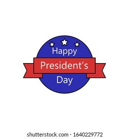 President day stars icon. Simple line, outline vector elements of color public holiday icons for ui and ux website or mobile application