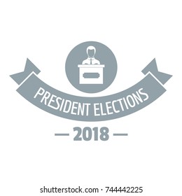 President Debate Logo. Simple Illustration Of President Debate Vector Logo For Web