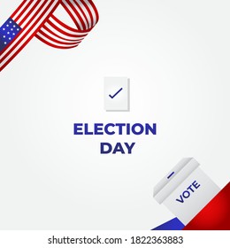 President Election Day Vector Design Illustration For Banner and Background