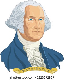 Ilustración vectorial del presidente George Washington