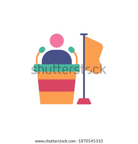 president icon vector illustration. speach icon flat style design. colored icon