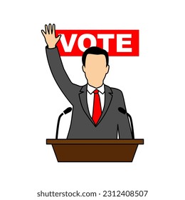 President Images Election Candidate Politic Campaign Vector New