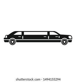 President limousine icon. Simple illustration of president limousine vector icon for web design isolated on white background