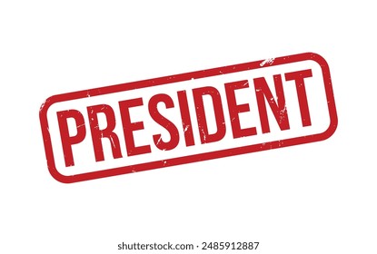 President Stamp. President Rubber grunge Stamp Seal