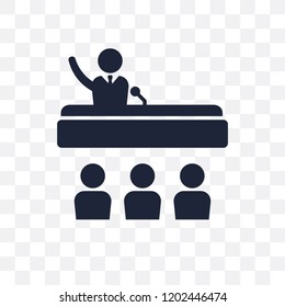 President transparent icon. President symbol design from Professions collection. Simple element vector illustration on transparent background.