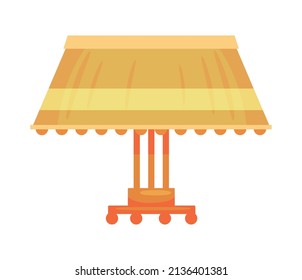President workplace official residence composition with isolated image of presidential lamp vector illustration