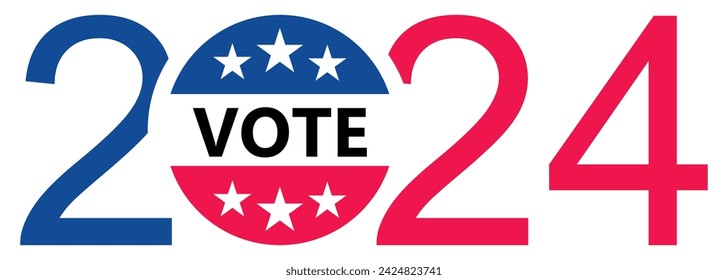 Presidental election 2024. Vector illustration
