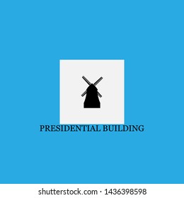 presidential building icon sign signifier vector