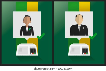 Presidential Candidates of Brazil -
 Electronic urn elections