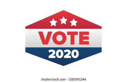 Presidential Election 2020 in United States. Vote day, November 3. US Election. Patriotic american element. Poster, card, banner and background. Vector illustration