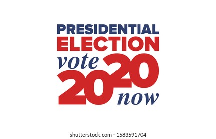 Presidential Election 2020 in United States. Vote day, November 3. US Election. Patriotic american element. Poster, card, banner and background. Vector illustration