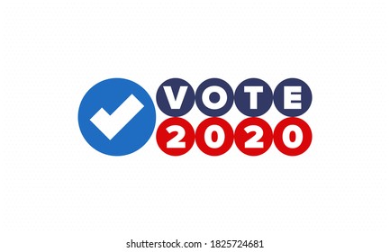 Presidential Election 2020 in United States. Vote day, November 3. US Election. Patriotic american element. Poster, card, banner and background. Vector illustration