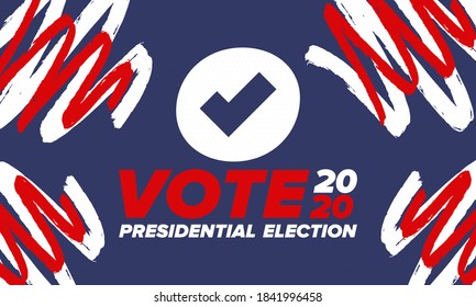 Presidential Election 2020 in United States. Vote day, November 3. US Election