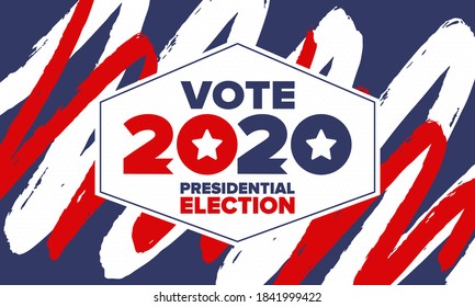 Presidential Election 2020 in United States. Vote day, November 3. US Election