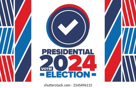 Presidential Election 2024 United States Vote Stock Vector (Royalty ...